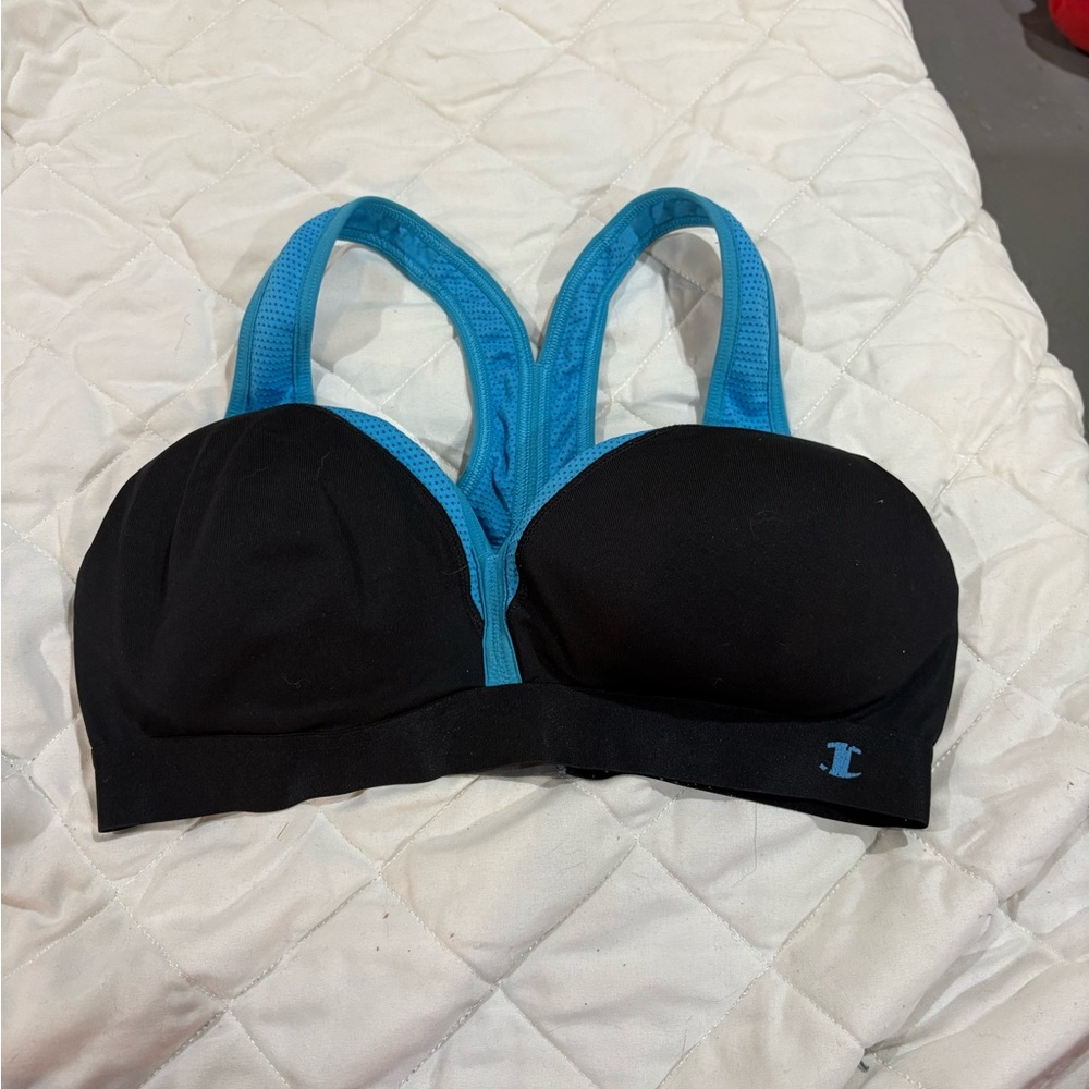 Champion Black and Blue Sports Bra